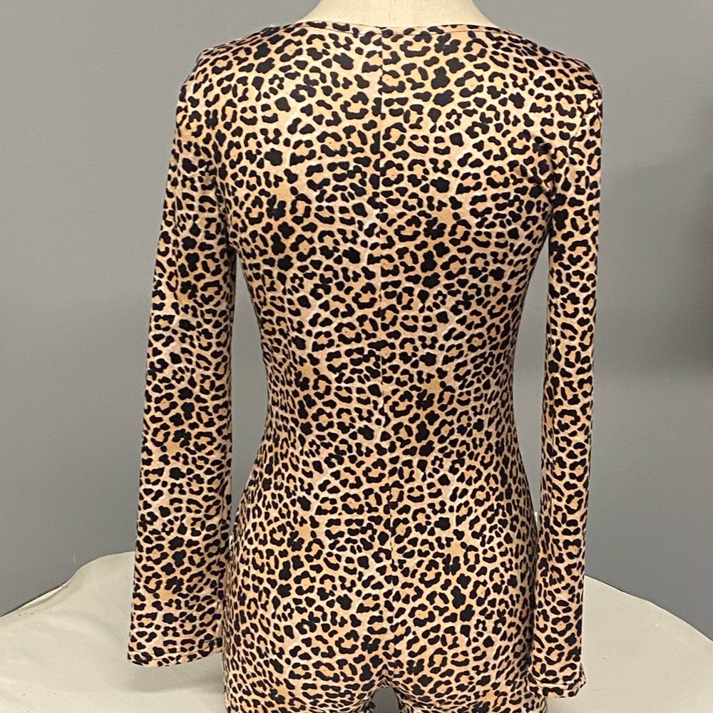 Leopard Short Jumpsuit